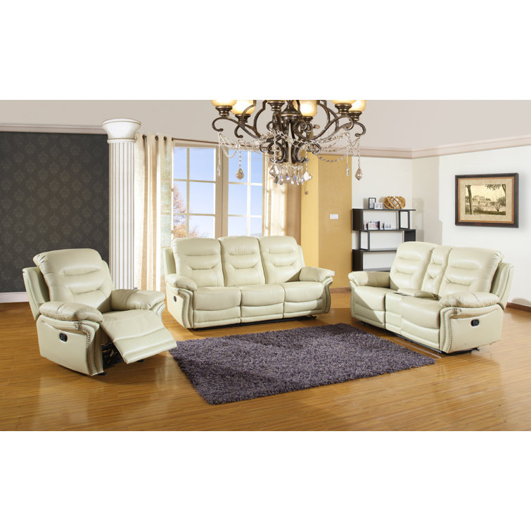 Winston Porter Ullery Reclining 3 Piece Living Room Set & Reviews Wayfair